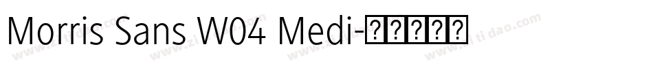 Morris Sans W04 Medi字体转换